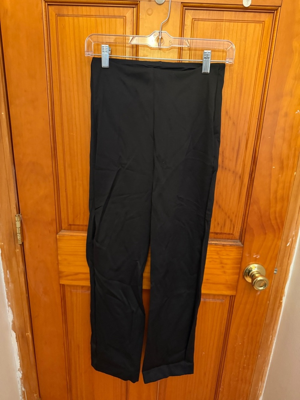 Express Womens Classic Black Straight-Leg Pants